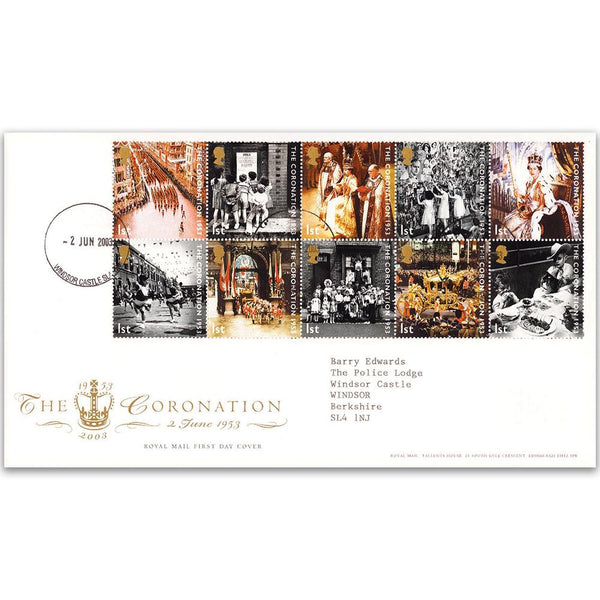 2003 Coronation - Windsor Castle counter date stamp TX0306F