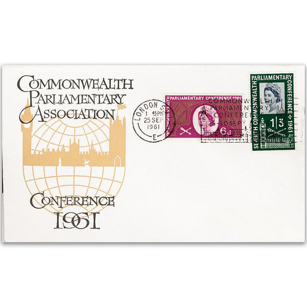 1961 Commonwealth Parliamentary Conference, London SW Conference Slogan Cancel TX6109D