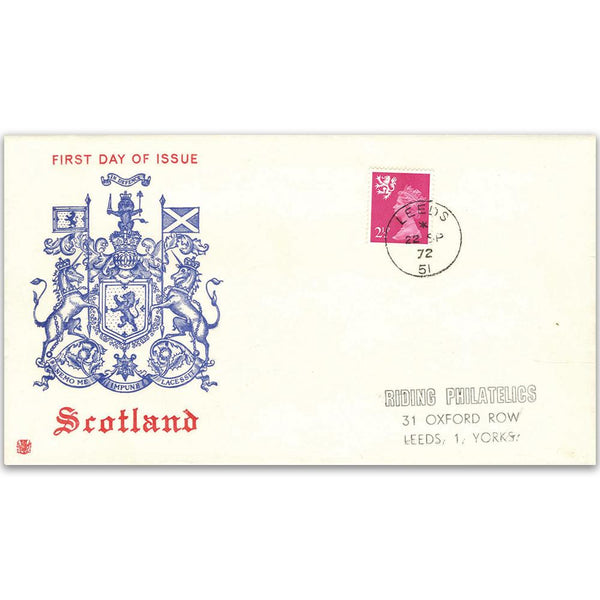 1972 Scottish Gum Arabic 2-1/2p - Leeds CDS TX7210A