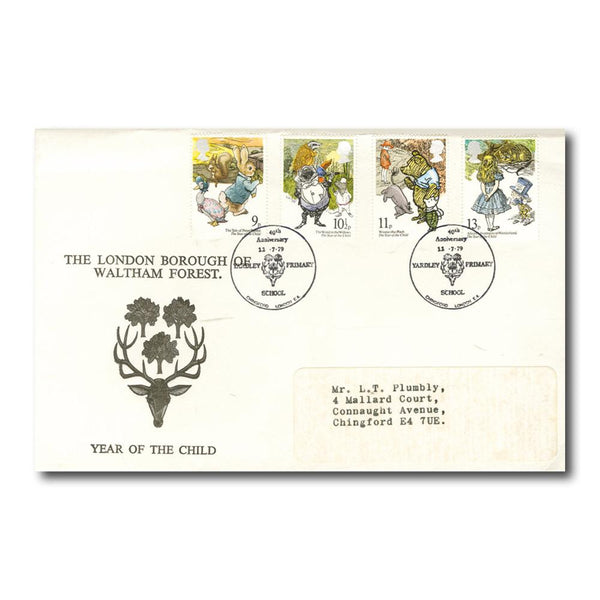 1979 Year of the Child - Waltham Forest Official - Yardley Primary Handstamp TX7907AA