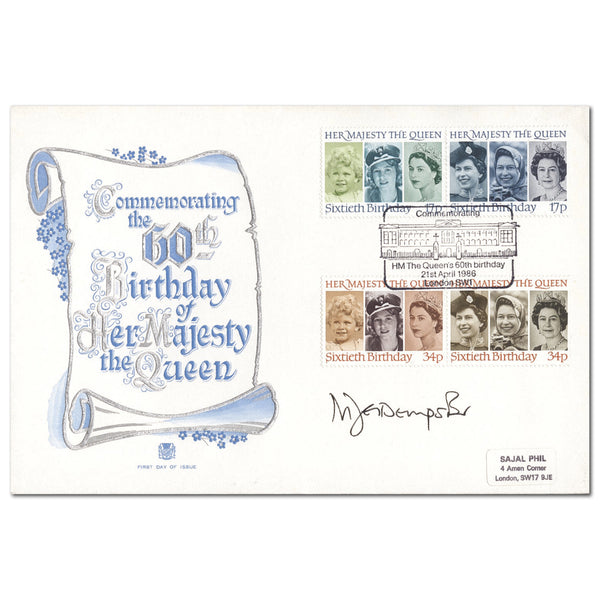 1986 Queen's Birthday - Signed by Nigel Dempster