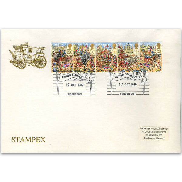 1989 Lord Mayor's Show.  Stampex Official. Autumn Stampex/BPE, London SW1 H/S