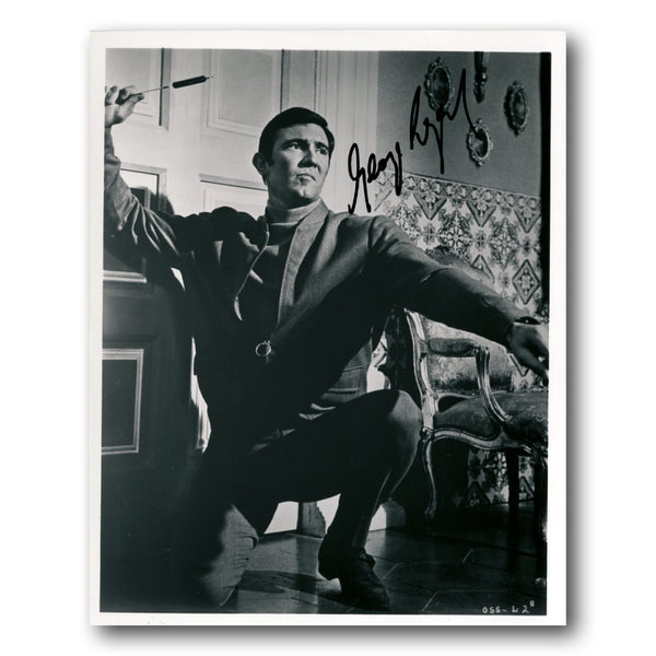 George Lazenby - Autograph - Signed Black and White Photograph