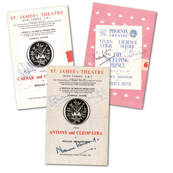 Laurence Olivier & Vivien Leigh Signed Programmme Autograph