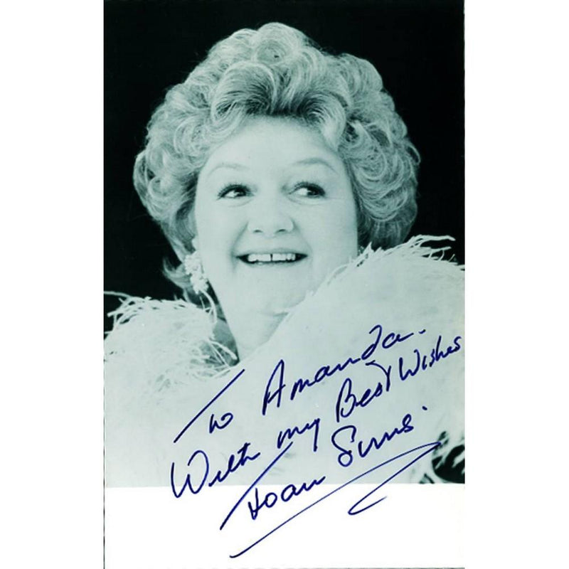 Joan Sims - Autograph - Signed Black and White Photograph