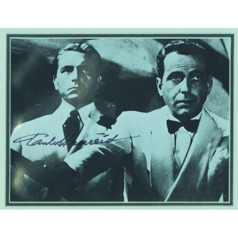 Paul Henreid Signed Black and White Photograph - Framed