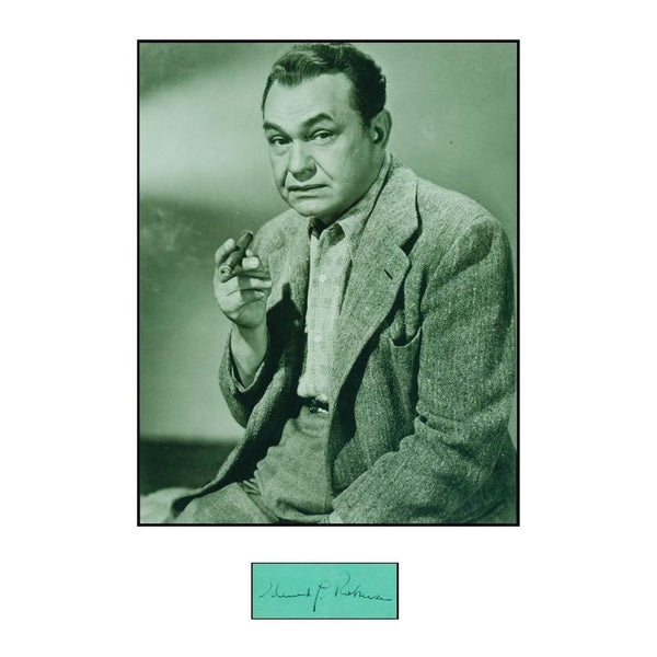 EDWARD G ROBINSON SIGNATURE (FRAMED)