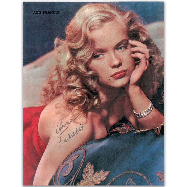 Anne Francis Autograph