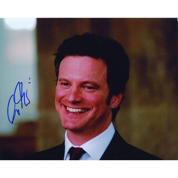 Colin Firth Signed Colour Photograph