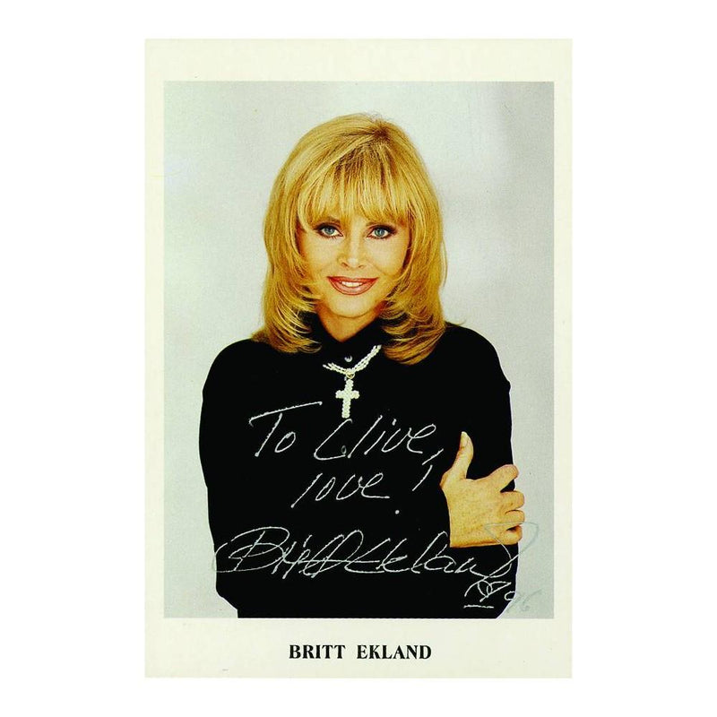 Britt Ekland - Autograph - Signed Colour Photograph