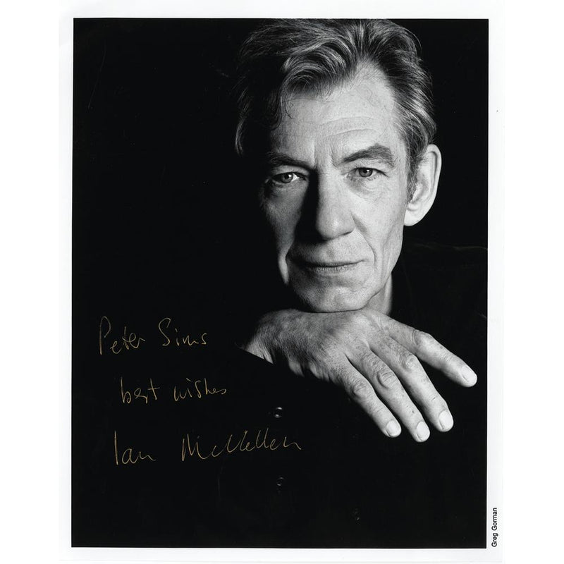 Ian McKellen - Autograph - Signed Black and White Photograph