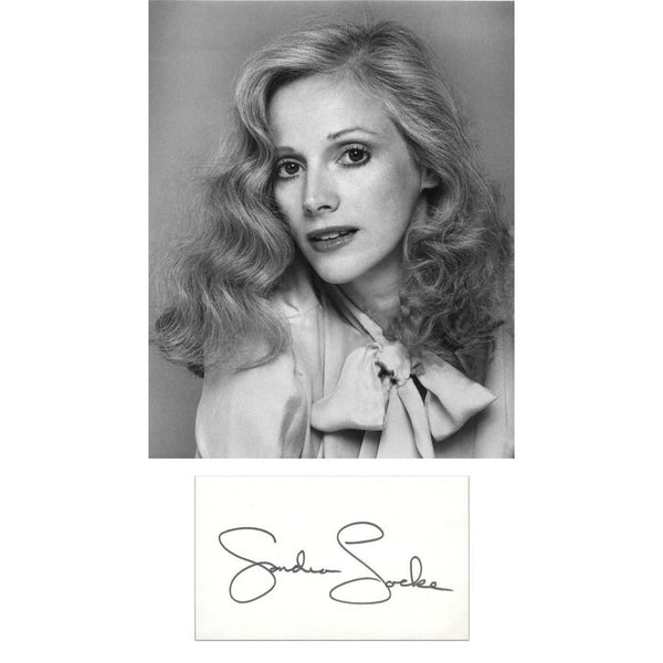 Sondra Locke - Autograph - Signature Mounted with Black & White Photograph