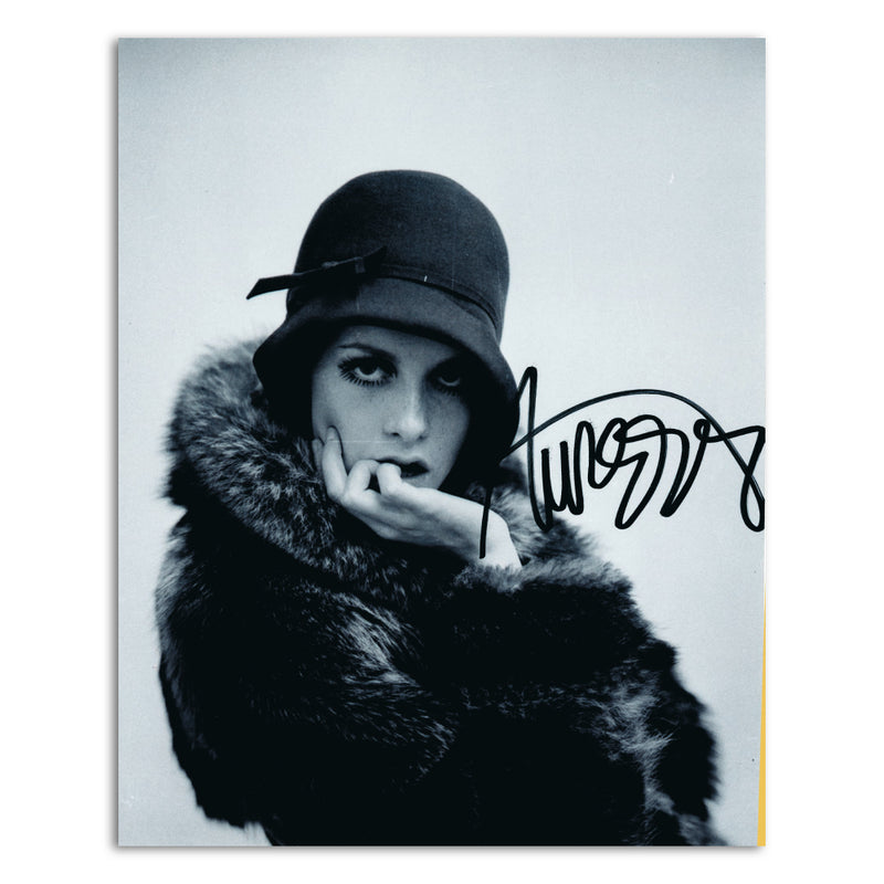 Twiggy Lawson - Autograph - Signed Black and White Photograph