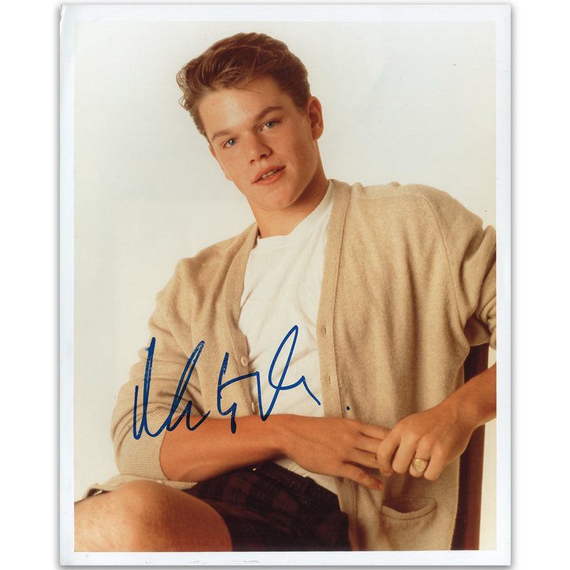 Matt Damon -  Autograph - Signed Colour Photograph