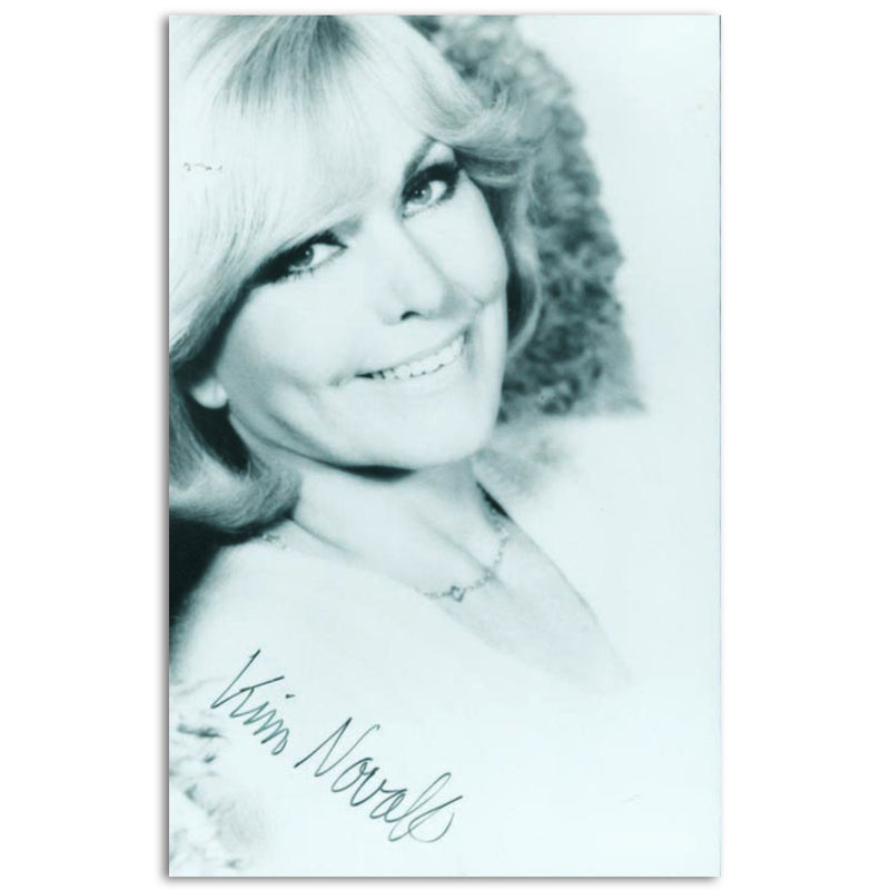 Kim Novak- Autograph - Signed Black and White Photograph