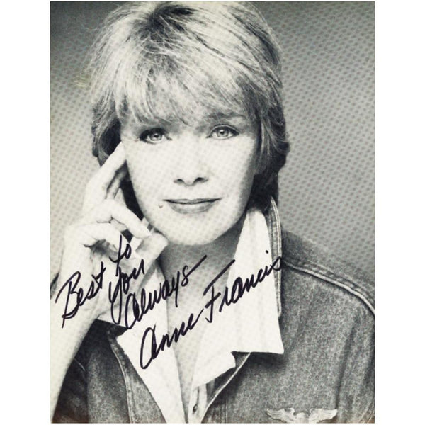 Anne Francis  - Autograph - Signed Black and White Photograph