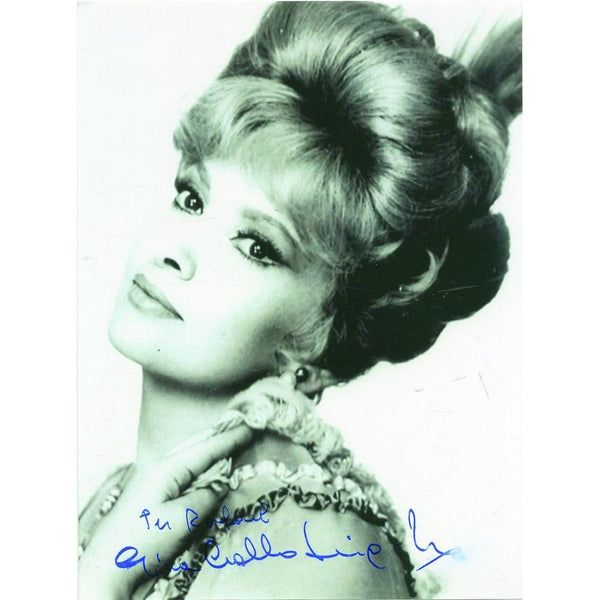 Gina Lollobrigida - Autograph - Signed Black and White Photograph