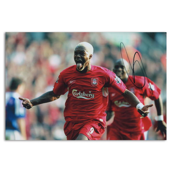 Djibril Cisse - Autpgraph - Signed Colour Photograph