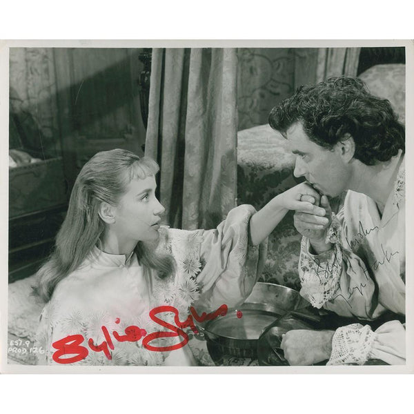 Sylvia Syms & George Baker - Autograph - Signed Black and White Photograph