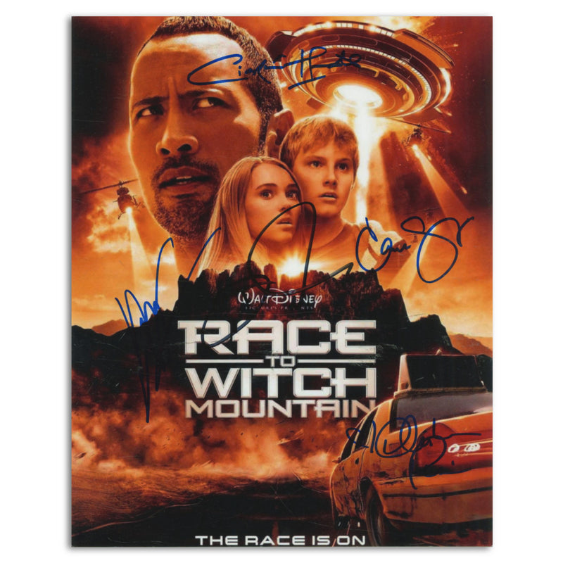 Race to Witch Mountain Reproduction Poster Signed by Cast Inc Dwayne Johnson