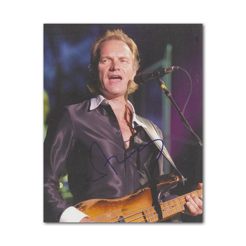 Sting Autograph Signed Photograph