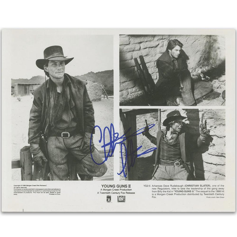 Christian Slater Autograph Signed Photograph