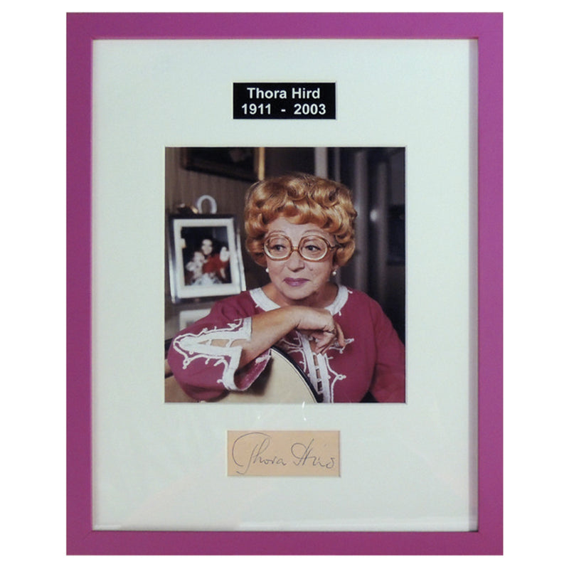 Thora Hird (Framed) Autograph